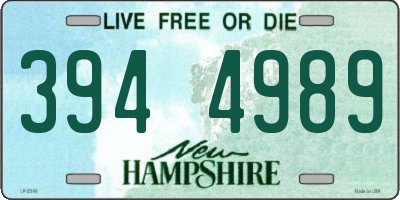 NH license plate 3944989
