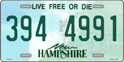 NH license plate 3944991