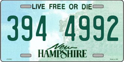 NH license plate 3944992