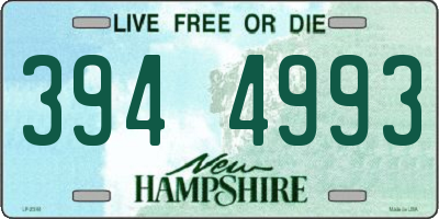 NH license plate 3944993