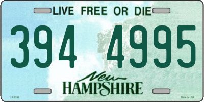NH license plate 3944995