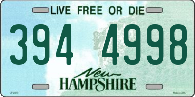 NH license plate 3944998