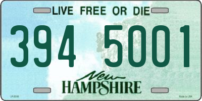 NH license plate 3945001