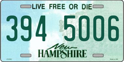 NH license plate 3945006