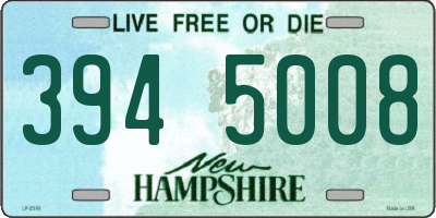NH license plate 3945008