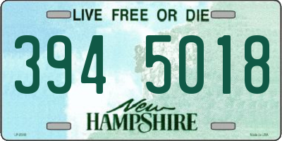 NH license plate 3945018
