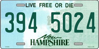 NH license plate 3945024