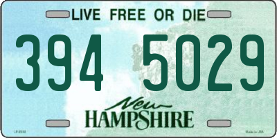 NH license plate 3945029