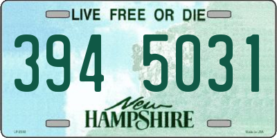 NH license plate 3945031