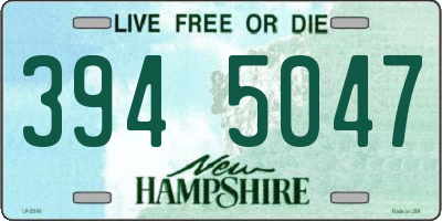 NH license plate 3945047
