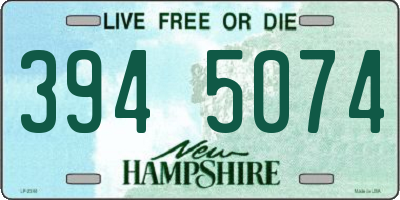 NH license plate 3945074