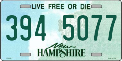 NH license plate 3945077