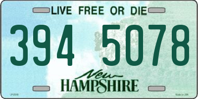 NH license plate 3945078