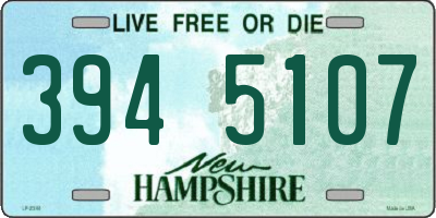 NH license plate 3945107