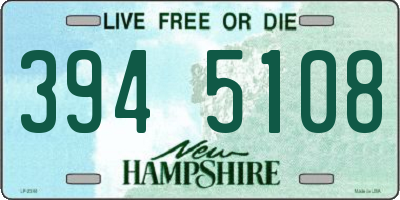 NH license plate 3945108