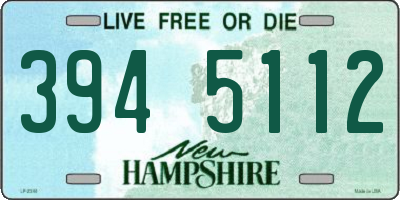 NH license plate 3945112