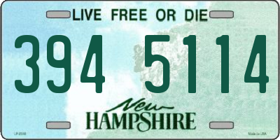 NH license plate 3945114