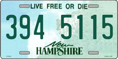NH license plate 3945115