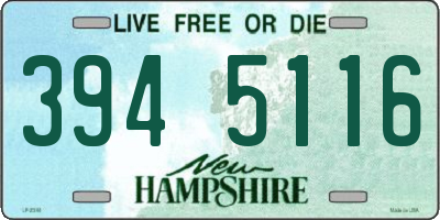 NH license plate 3945116