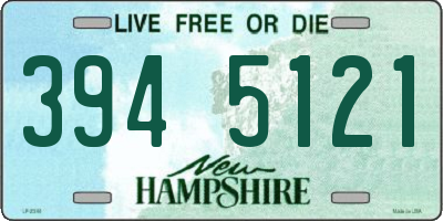 NH license plate 3945121