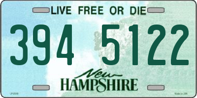 NH license plate 3945122