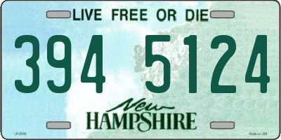 NH license plate 3945124
