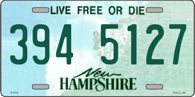NH license plate 3945127