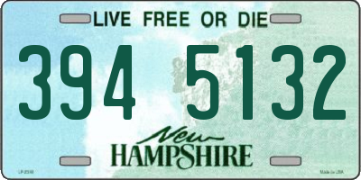 NH license plate 3945132