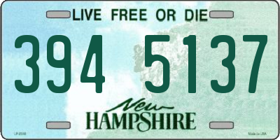 NH license plate 3945137