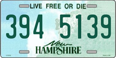 NH license plate 3945139