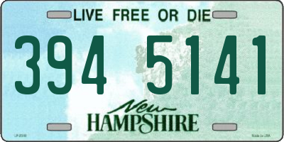 NH license plate 3945141