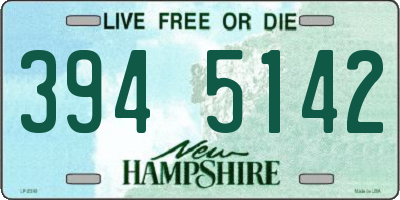 NH license plate 3945142