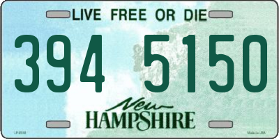 NH license plate 3945150