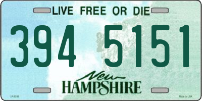 NH license plate 3945151
