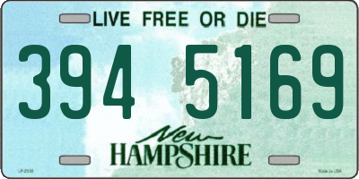 NH license plate 3945169
