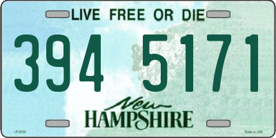 NH license plate 3945171