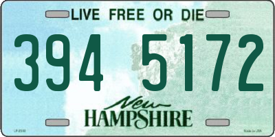 NH license plate 3945172