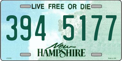 NH license plate 3945177
