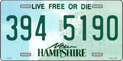 NH license plate 3945190