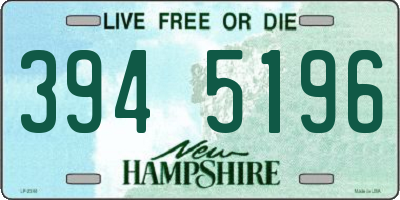 NH license plate 3945196