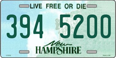 NH license plate 3945200