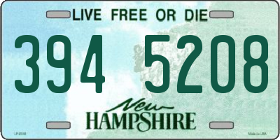NH license plate 3945208