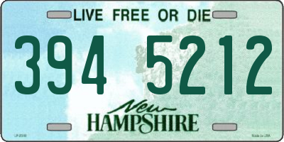 NH license plate 3945212