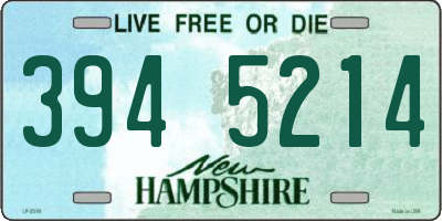 NH license plate 3945214