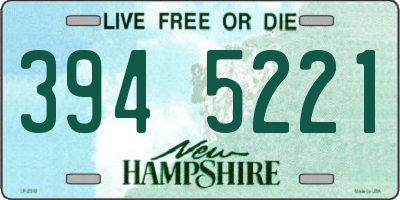 NH license plate 3945221