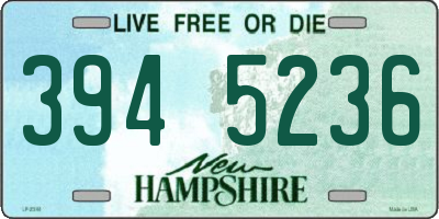 NH license plate 3945236