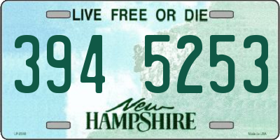 NH license plate 3945253