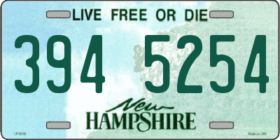 NH license plate 3945254
