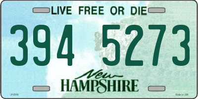 NH license plate 3945273