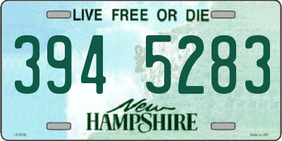 NH license plate 3945283